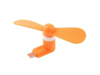 Mini Ventilator USB Type-C Fashion portocaliu