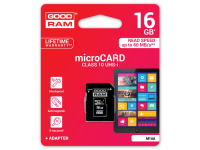 Card memorie GoodRam MicroSDHC cu adaptor 16Gb Clasa 10 UHS-1