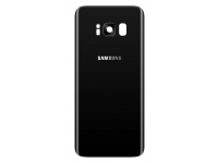 Capac Baterie Samsung Galaxy S8 G950, Cu Geam Blitz - Geam Camera Spate, Negru, Swap