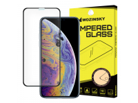 Folie de protectie Ecran WZK pentru Apple iPhone 11 Pro / XS / X, Sticla securizata, Full Glue, Neagra