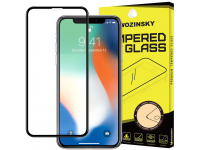 Folie de protectie Ecran WZK pentru Apple iPhone 11 / XR, Sticla securizata, Full Glue, Neagra