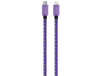 Cablu Date si Incarcare USB-C - Lightning Goui Fashion, 18W, 1m, Mov G-FASHIONC94P
