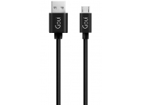 Cablu Date si Incarcare USB-A - microUSB Goui Classic, 18W, 3m, Negru G-MC-01K3