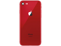 Capac Baterie Apple iPhone 8, Cu Carcasa Mijloc - Geam Camera Spate, Rosu