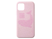 Husa Biodegradabila Wilma Ocean Whale pentru Apple iPhone 11, Roz WPC1021ORIP11R