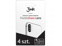 Folie Protectie Camera spate 3MK pentru Apple iPhone 11 Pro Max, Plastic, Set 4 buc