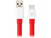 Cablu Date si Incarcare USB la USB Type-C OnePlus Warp Charge 30, 1 m, Rosu 5461100011