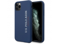 Husa TPU U.S. Polo Silicone Effect pentru Apple iPhone 11 Pro, Albastra USHCN58SLNVV2