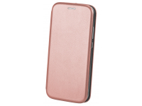 Husa Piele Ecologica OEM Elegance pentru Samsung Galaxy A41, Roz Aurie