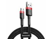 Cablu Date si Incarcare USB-A - microUSB Baseus Cafule, 18W, 1m, Rosu CAMKLF-B91