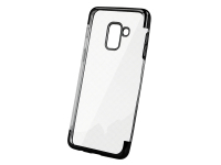 Husa TPU OEM Electro pentru Xiaomi Redmi 9, Neagra Transparenta