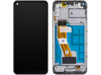 Display cu Touchscreen Samsung Galaxy M11 M115, cu Rama, Negru, Service Pack GH81-18736A