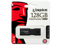 Memorie Externa Kingston DT100, 128Gb, USB 3.0, Neagra DT100G3/128GB