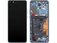 Display - Touchscreen Huawei P40 Pro, Cu Rama, acumulator si piese, Albastru (Deep Sea Blue) 02353PJJ 