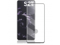 Folie Protectie Ecran DUX DUCIS pentru Samsung Galaxy S21 Ultra 5G, Sticla securizata, Full Face, Edge Glue, 9D, Neagra 