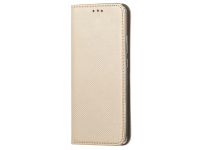 Husa Piele OEM Smart Magnet pentru Samsung Galaxy A22 LTE, Aurie 