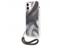 Husa Plastic - TPU Guess Marble pentru Apple iPhone 12 mini, Gri GUHCP12SKSMAGR 