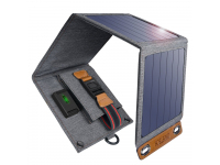 Incarcator Solar Choetech SC004, 14W, USB (2.4A), 4 panouri solare pliabile, Gri 