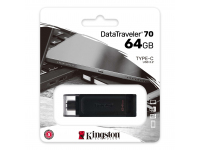 Memorie Externa Kingston Data Traveler DT70, 64Gb, USB Type-C, Neagra