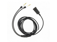 Cablu Audio Tellur Quick Disconect, la 2 x Jack 3.5mm, 2.2m, Negru TLL416003 