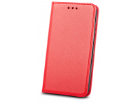 Husa Piele OEM Smart Magnet pentru Xiaomi Redmi 9A, Rosie 