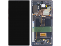 Display cu Touchscreen Samsung Galaxy Note 10+ 5G N976 / Note 10+ N975, cu Rama, Negru (Aura Black Star Wars), Service Pack GH82-21620A