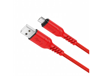 Cablu Date si Incarcare USB la MicroUSB HOCO X59 Victory, 1 m, 2.4A, Rosu 
