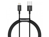 Cablu Date si Incarcare USB-A - Lightning Baseus Superior Series, 20W, 1m, Negru CALYS-A01
