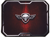 MousePad Spirit of Gamer Winged Skull, 295 x 235 x 3 mm, Red Victory, Negru 