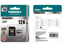 Card Memorie MicroSDXC Kingmax PRO, Cu Adaptor, 128Gb, Clasa 10 / UHS-1 U1 KM128GMCSDUHSP1 
