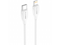 Cablu Date si Incarcare USB Type-C la Lightning BLUE Power B1BX19, 1 m, 3A , Alb 