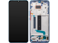 Display cu Touchscreen Xiaomi Mi 10 Lite 5G, cu Rama, Albastru (Aurora Blue), Service Pack 56000300J900 