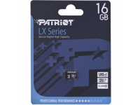 Card Memorie MicroSDHC Patriot LX Series, 16Gb, Clasa 10 / UHS-1 U1 PSF16GMDC10