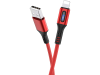 Cablu Date si Incarcare USB la Lightning HOCO U79 Admirable, 1.2 m, 2.4A, Rosu 