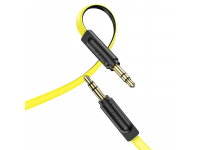 Cablu Audio 3.5 mm la 3.5 mm HOCO UPA16, AUX, 1 m, Negru Galben