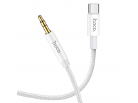 Cablu Audio USB Type C la 3.5 mm HOCO UPA19, 3.5 mm TRS (Tata), 1 m, Argintiu 