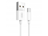 Cablu Date si Incarcare USB la USB Type-C XO Design NB47, 1 m, 2.4 A, Alb 