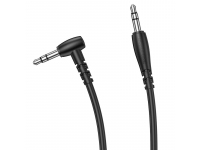 Cablu Audio 3.5 mm la 3.5 mm Borofone BL10, 1 m, AUX, Forma L, Negru 