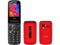 Telefon mobil QUBO P-210, 2.8 inch, Dual SIM, 2G, Rosu/Negru QUBO-P210-RD