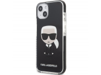 Husa TPU Karl Lagerfeld pentru Apple iPhone 13, TPE Full Body Ikonik, Neagra KLHCP13MTPEIKK 