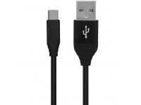 Cablu Date si Incarcare USB la USB Type-C Spacer Braided, 2.1A, 0.5 m, Negru SPDC-TYPEC-BRD-BK-0.5 