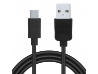 Cablu Date si Incarcare USB la USB Type-C Spacer 2.1A, 1.8 m, Negru SPDC-TYPEC-PVC-BK-1.8 