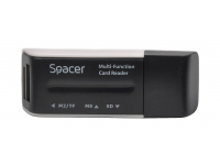 Cititor Card USB Spacer, Negru SPCR-658 
