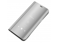 Husa Plastic OEM Clear View pentru Samsung Galaxy A13 / Samsung Galaxy A13 5G A136, Argintie 