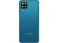 Capac Baterie - Geam Blitz - Geam Camera Spate Samsung Galaxy A12 A125, Second Hand, Albastru 