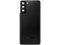 Capac Baterie - Geam Blitz - Geam Camera Spate Samsung Galaxy S21+ 5G G996, Negru, Swap 