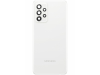 Capac Baterie - Geam Blitz - Geam Camera Spate Samsung Galaxy A72 A725 / Samsung Galaxy A72 5G A726, Alb, Swap 