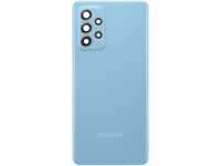 Capac Baterie - Geam Blitz - Geam Camera Spate Samsung Galaxy A52 A525 / Samsung Galaxy A52 5G A526, Albastru, Swap 