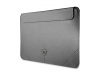 Husa Laptop Guess Saffiano, Triangle Metal Logo, 16 inci, Gri GUCS16PSATLG 