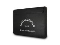 Husa Laptop Karl Lagerfeld Saffiano, RSG Logo Sleeve, 16 inci, Neagra KLCS16RSGSFBK 
